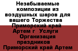 Незабываемые композиции из воздушных шаров для вашего Торжества - Приморский край, Артем г. Услуги » Организация праздников   . Приморский край,Артем г.